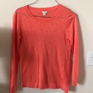 J crew women’s light sweater (peach color)